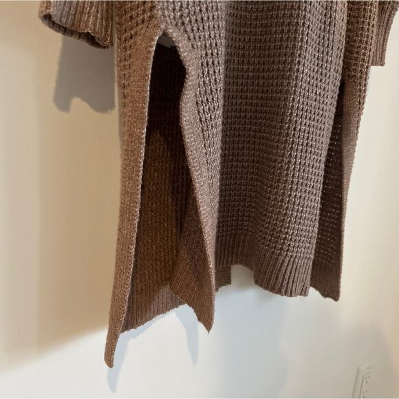 Jessica Simpson Long Knit Cardigan, Brown, Women's Size Medium - Picture 6 of 6